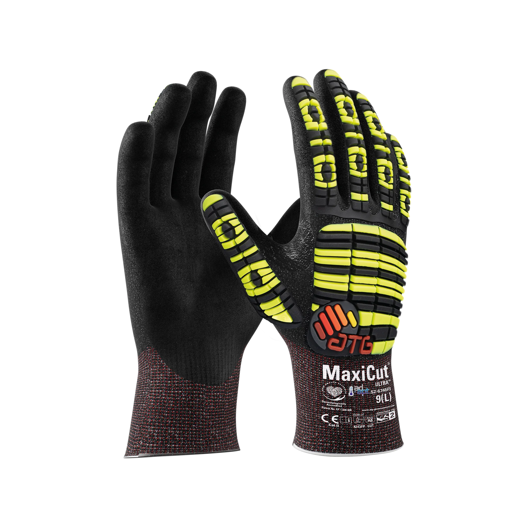 ATG MaxiCut Ultra Impact Ad-Apt Touch HT G lõikekindlad kindad 56-6745FI