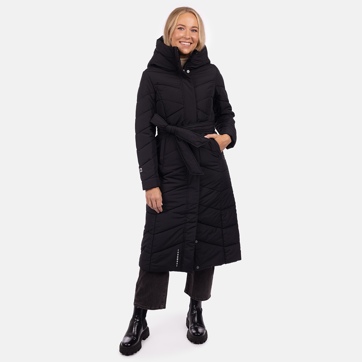 Huppa ASTRID naiste mantel 160g must