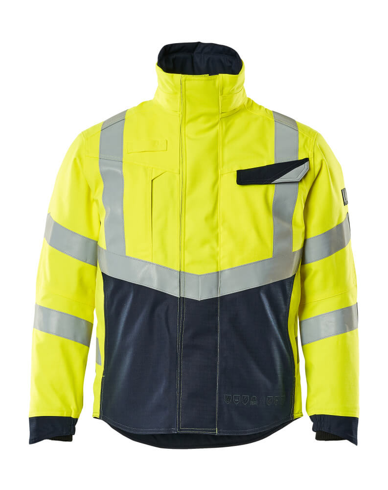 MASCOT Multisafe Inherent tuletõkkega HI-VIS kl.3 veekindel talvejope kollane/tumesinine