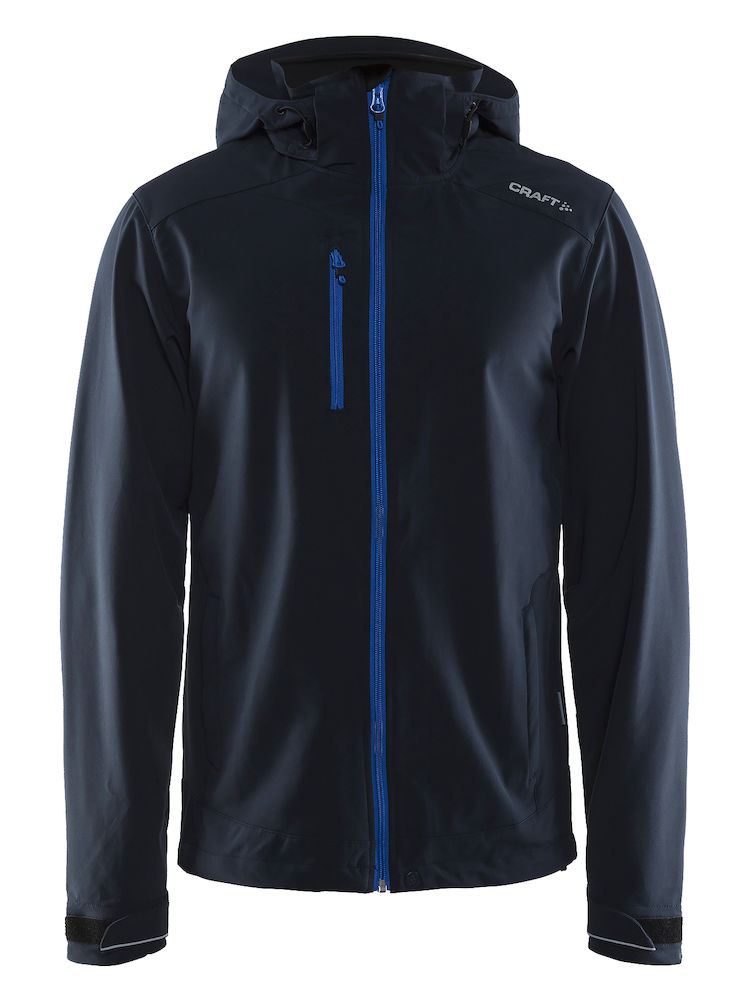 Craft LIGHT kapuutsiga meeste softshell jakk, tumesinine