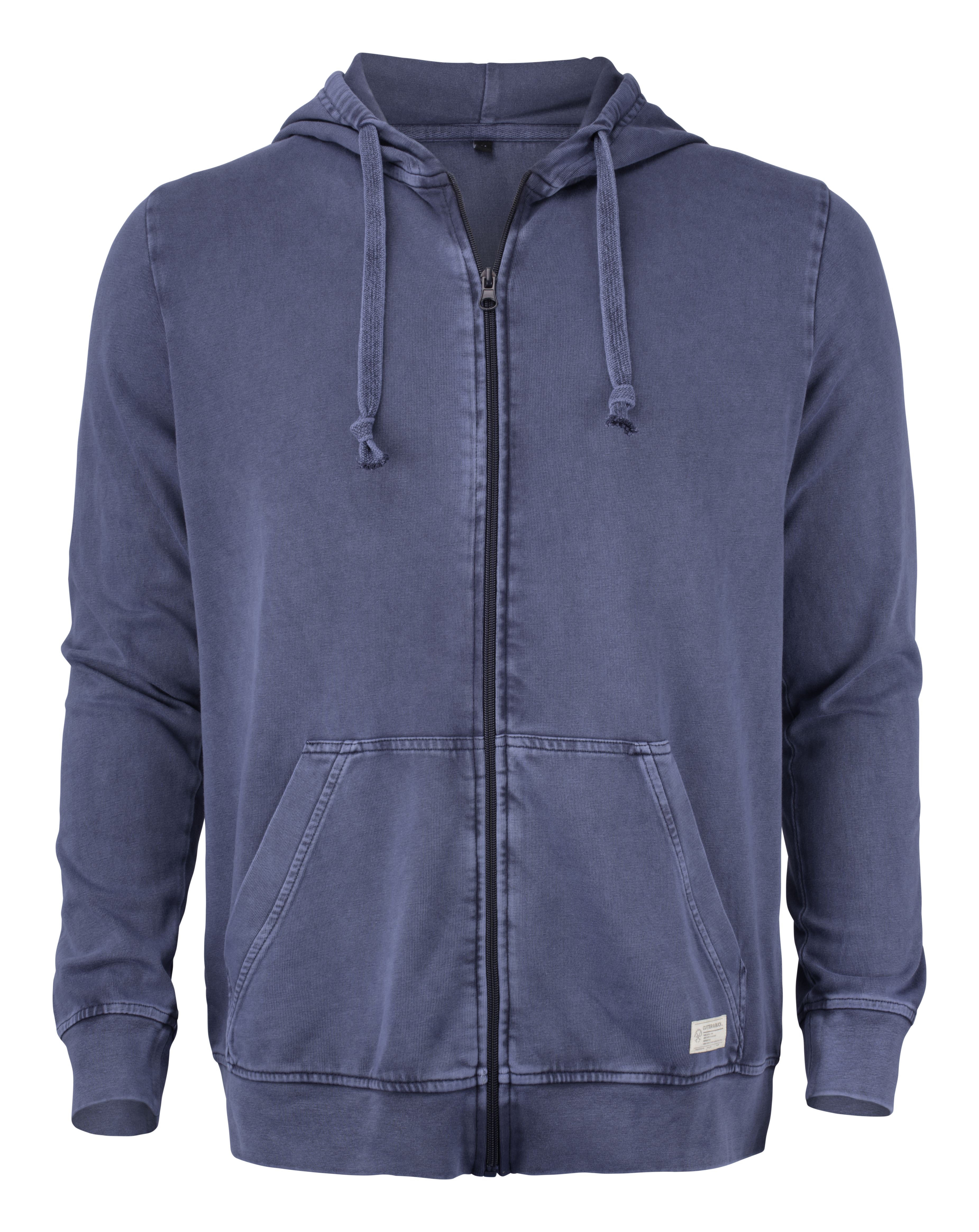 Cutter & Buck THORP DENIM meeste kapuutsi ja pika lukuga pusa, indigosinine