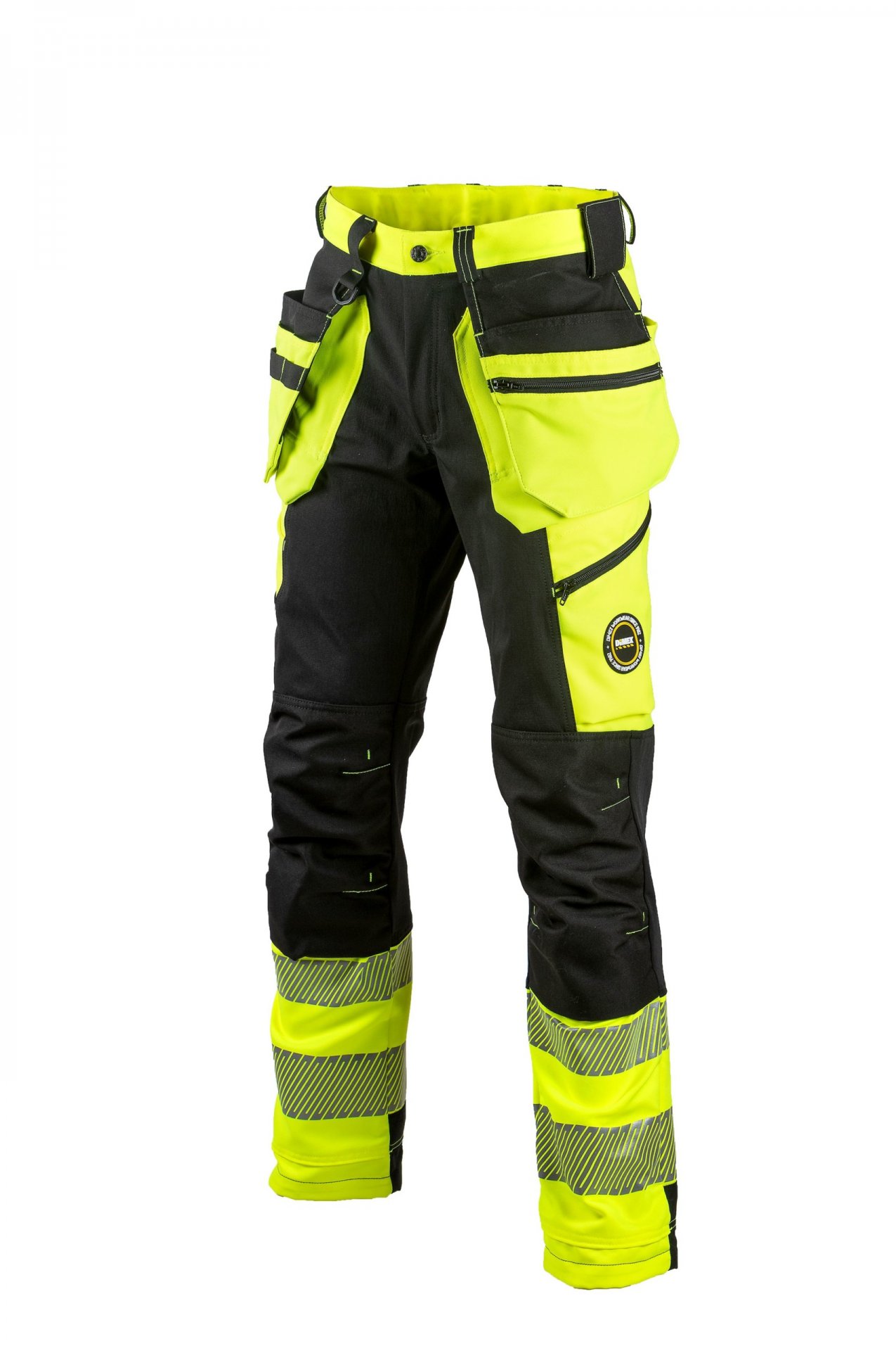 Dimex SUPERSTRETCH ripptaskutega püksid Hi-Vis kollane kl.1