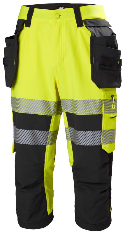 Helly Hansen ICU BRZ ripptaskutega piraadipüksid HI-VIS kl.1 kollane/must