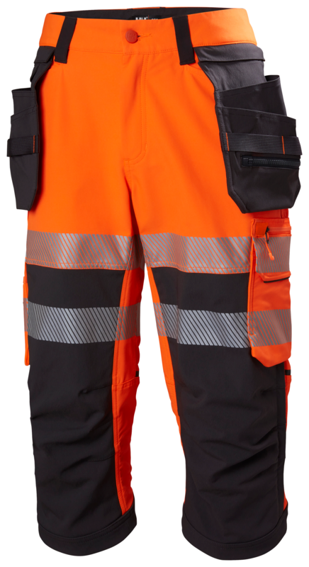 Helly Hansen ICU BRZ ripptaskutega piraadipüksid HI-VIS kl1 oranž/must
