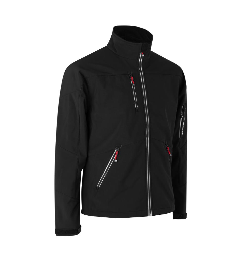 ID Identity meeste Softshell jakk, must