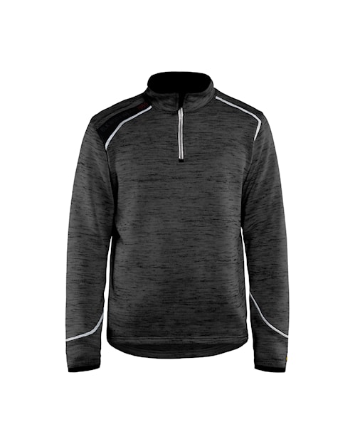 Blåkläder õhuke tumedate helkuritega softshell jakk pika luku ja kapuutsiga must/neoonkollane