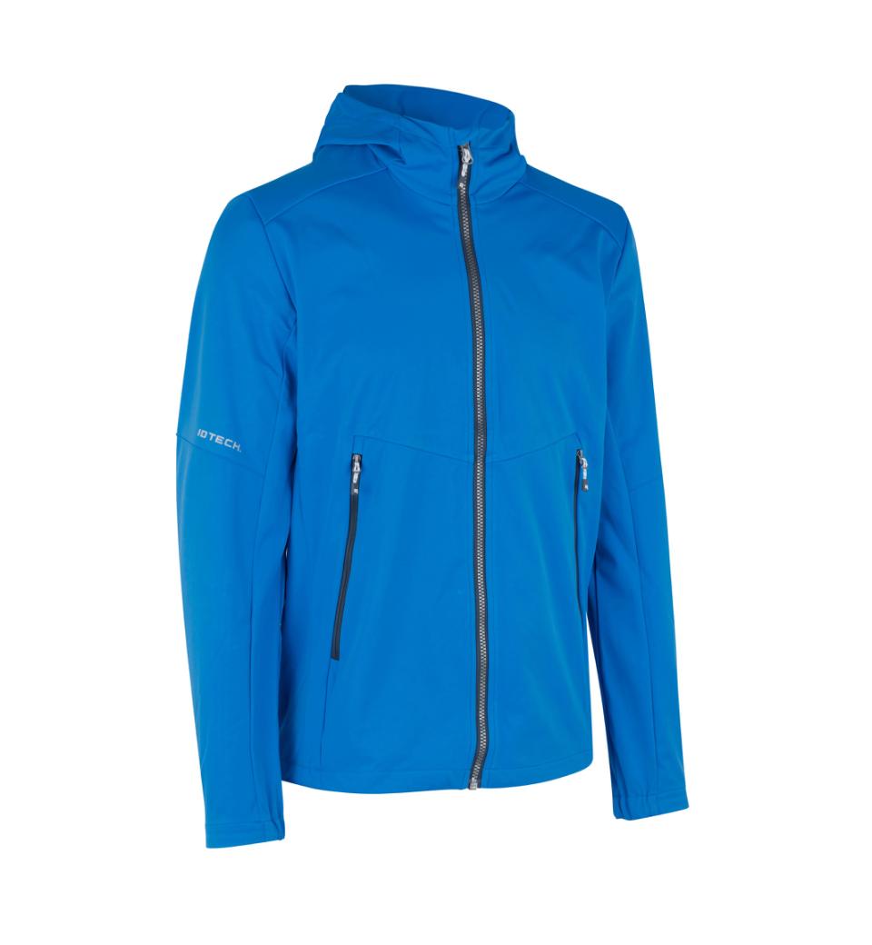 ID softshell meeste jakk kapuutsiga sinine