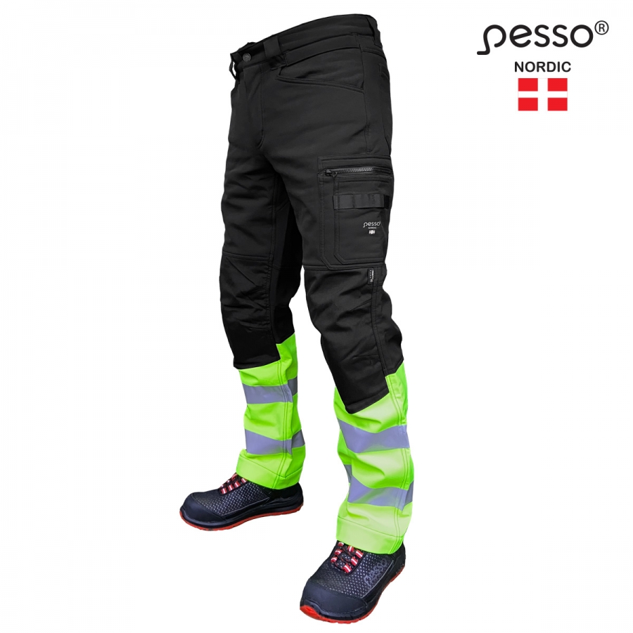 Pesso MERCURY softshell püksid, must/kollane