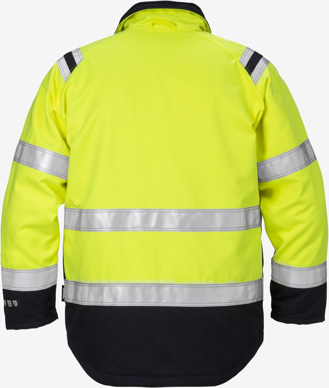 Fristads Multinorm Flamestat 4185 ATHS Hi-Vis talvejope kl.3 kollane/tumesinine
