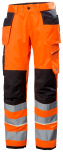 Helly Hansen UC-ME Construction ripptaskutega püksid HI-VIS kl2, oranž/must